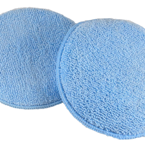 ROUND MICROFIBER WAX APPLICATOR -BLUE-5"
