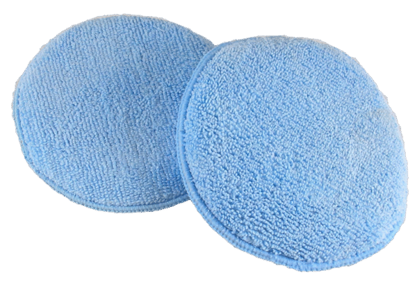 ROUND MICROFIBER WAX APPLICATOR -BLUE-5"