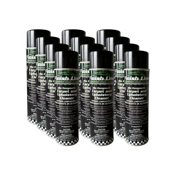FINISH LINE BIO ENZYMATIC CARPET & UPHOLSTERY - 12 PK