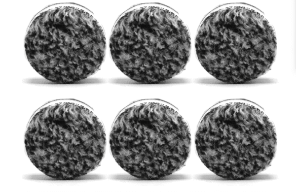 6PK 1.5" URO-FIBER 50/50 BLK/WHT MF PAD