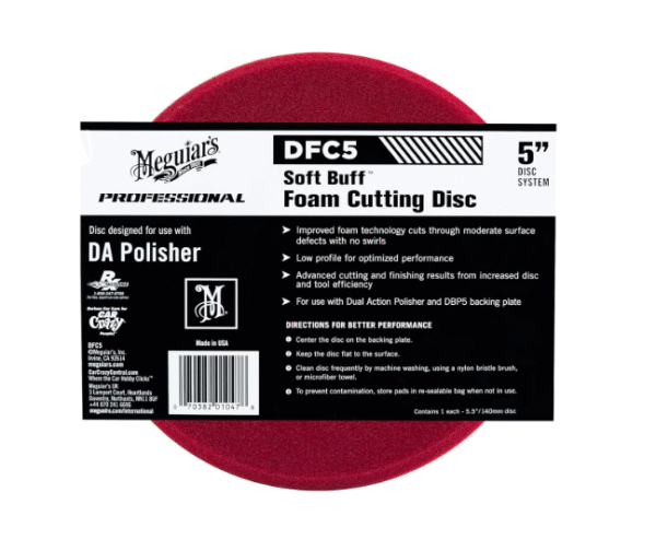 DFC5.png MEGUIAR'S SOFT BUFF DA FOAM CUTTING DISC 5"