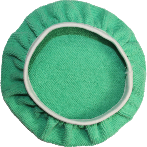MICROFIBER ORBITAL BONNET - 6" GREEN