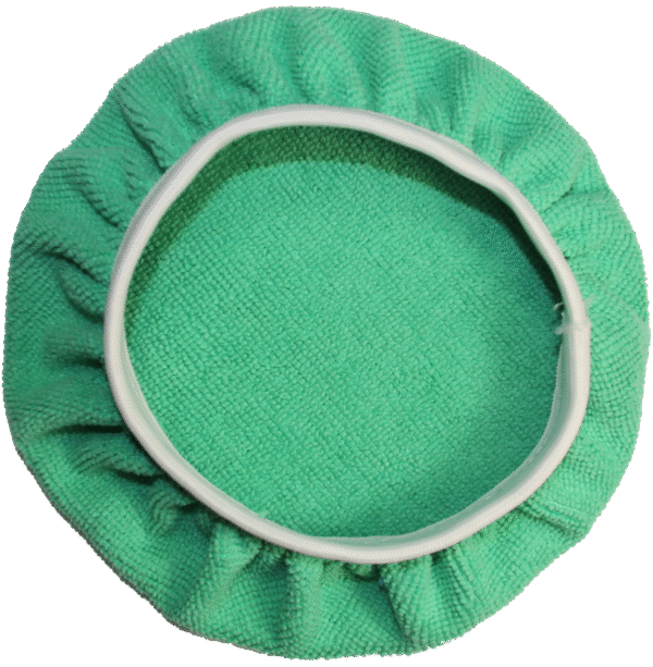 MICROFIBER ORBITAL BONNET - 6" GREEN
