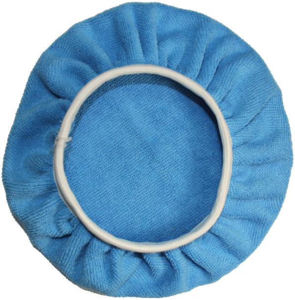 MICROFIBER ORBITAL BONNET 9" BLUE