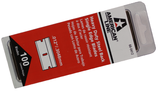 METAL RAZOR BLADES # 12 (100/SLEEVE)