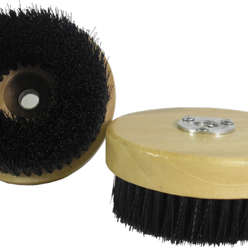 DIRECT MOUNT WOOD BLOCK ROTARY BRUSH