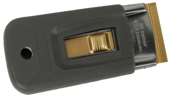 PUSH BUTTON BLADE HOLDER W/RUBBER GRIP